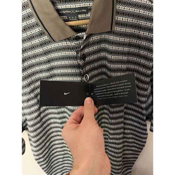 NWT Nike Golf Classics 100% Cotton Polo, Made in Italy (M) - Picture 4 of 4